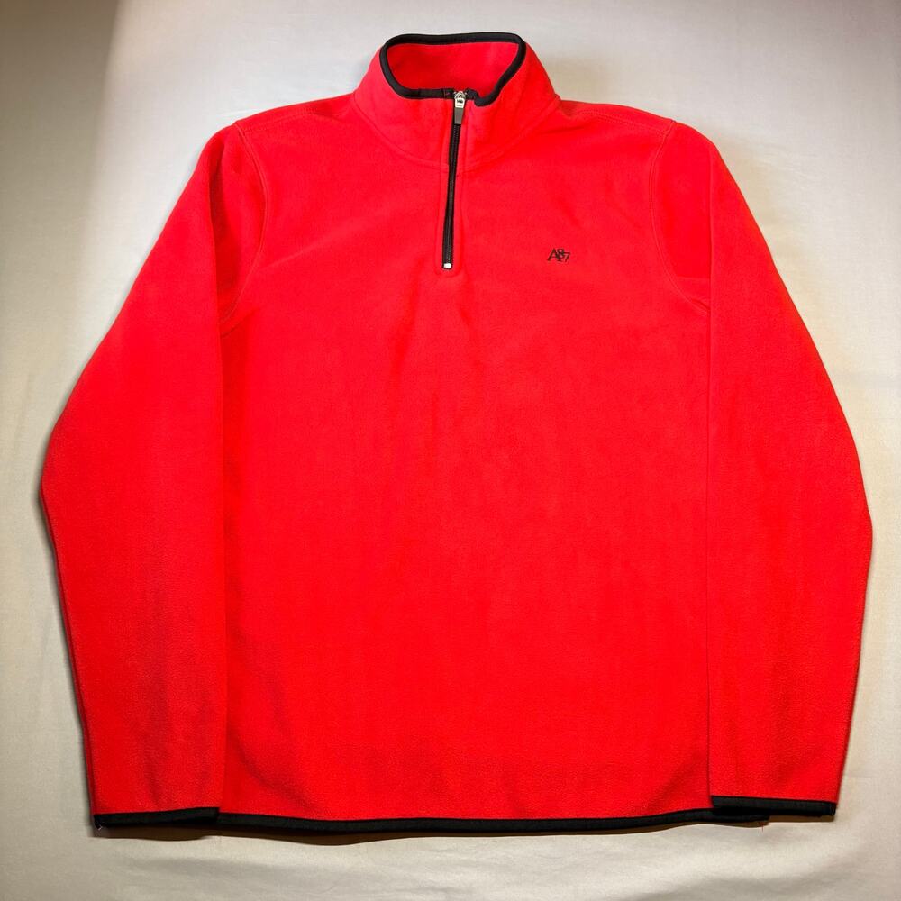 Aeropostale red fleece quarter zip